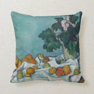 Paul Cezanne Nog steeds leven met appels en een Kussen