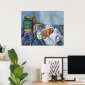 Paul Cézanne, nog steeds leven met appels Poster (Thuiskantoor)