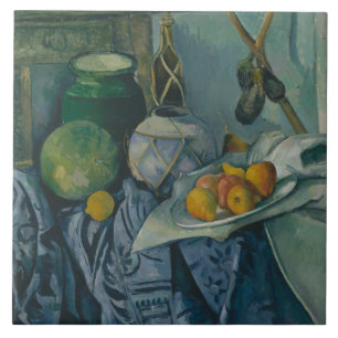 Paul Cezanne - Nog steeds leven met een Ginger Jar Tegeltje