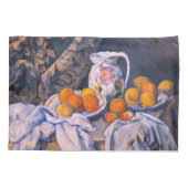 Paul Cezanne - Nog steeds leven met een gordijn Kussensloop (Achterkant)