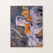 Paul Cezanne - Nog steeds leven met een gordijn Legpuzzel (Verticaal)
