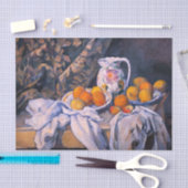 Paul Cezanne - Nog steeds leven met een gordijn Tissuepapier (Craft)