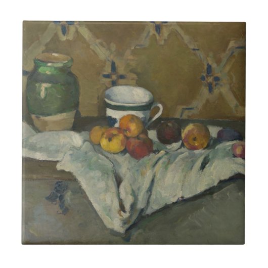 Paul Cezanne | Nog steeds leven met jar, Cup en Ap Tegeltje (Voorkant)