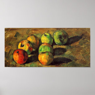 Paul Cezanne - Nog steeds leven met zeven appels Poster