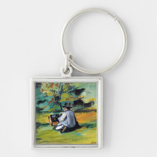 Paul Cezanne - Painter op Work Sleutelhanger (Voorkant)
