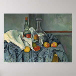 Paul Cezanne Peppermint-fles, 1893-95 (olie) Poster