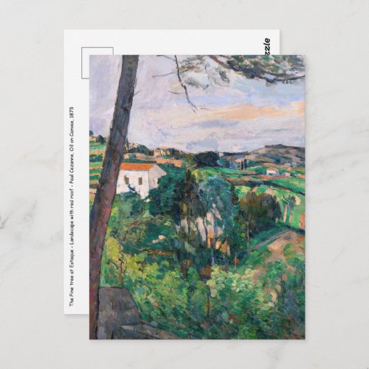 Paul Cezanne - Pijnboom bij Estaque Briefkaart (Voorkant / Achterkant)