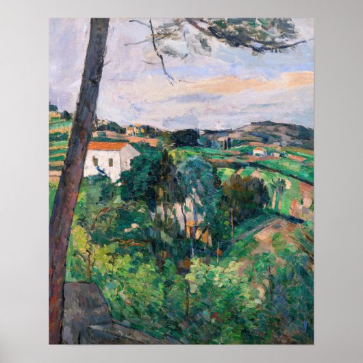 Paul Cezanne - Pijnboom in Estaque Poster (Voorkant)