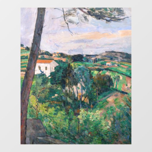 Paul Cezanne - Pijnboom in Estaque Raamsticker (Vel)
