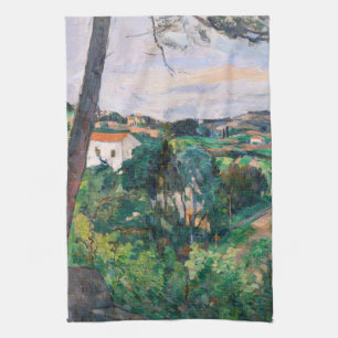Paul Cezanne - Pijnboom in Estaque Theedoek
