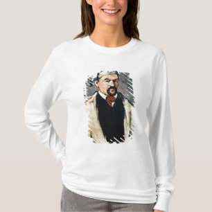 Paul Cezanne Portret van een Man in een blauw Pe T-shirt