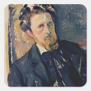Paul Cezanne Portret van Joachim Gasquet 1896-9 Vierkante Sticker