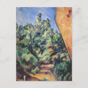 Paul Cezanne Roodgesteente, c.1895 (olie op canv Briefkaart