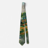 Paul Cezanne schilderij, Riverbank Stropdas (Voorkant)