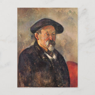 Paul Cezanne-Self-Portrait met Beret Briefkaart