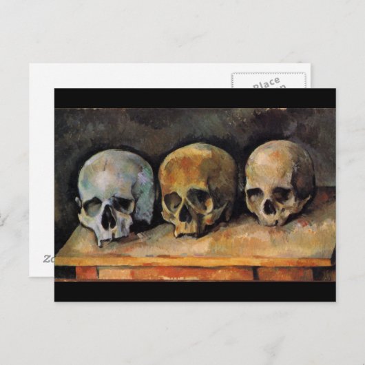Paul Cézanne Skulls neemt nog steeds een fijne Art Briefkaart (Voorkant / Achterkant)
