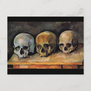 Paul Cézanne Skulls neemt nog steeds een fijne Art Briefkaart