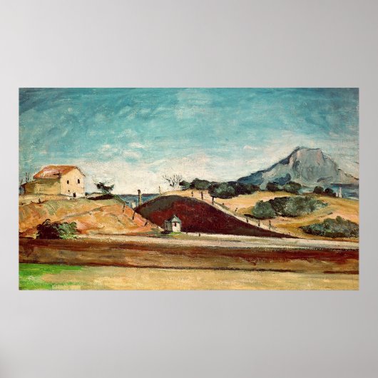 Paul Cezanne | Spoorwegversnijding, c.1870 Poster (Voorkant)