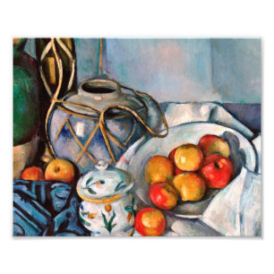Paul Cezanne - stil leven met appels Foto Afdruk