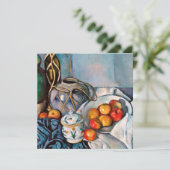 Paul Cezanne - stil leven met appels Kaart (Staand voorkant)