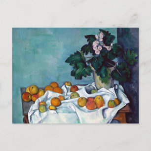 Paul Cezanne still Life Apples and Primroses Briefkaart