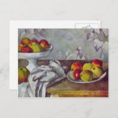 Paul Cezanne-still met appels en fruitbowl Briefkaart (Voorkant / Achterkant)