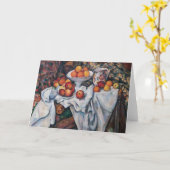 Paul Cezanne - Stilleven, Appelen en Sinaasappels Kaart (Gele Bloem)