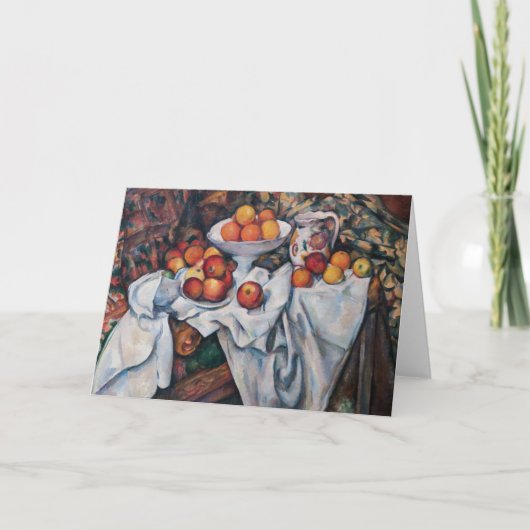 Paul Cezanne - Stilleven, Appelen en Sinaasappels Kaart (Voorkant)