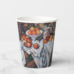 Paul Cezanne - Stilleven, Appelen en Sinaasappels Papieren Bekers