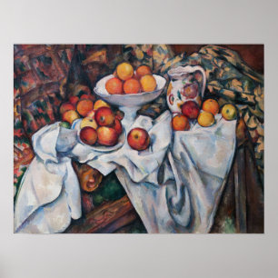 Paul Cezanne - Stilleven, Appelen en Sinaasappels Poster