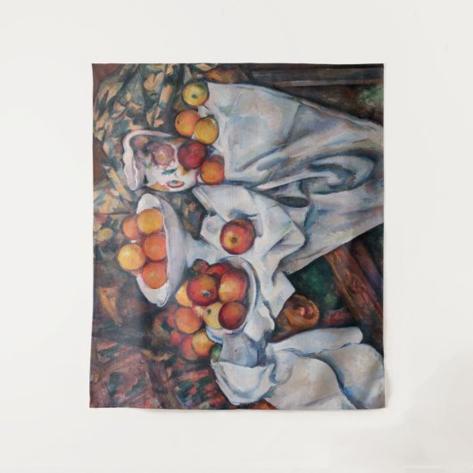 Paul Cezanne - Stilleven, Appelen en Sinaasappels Wandkleed (Voorkant)