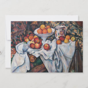 Paul Cezanne - Stilleven, Appels en Sinaasappels Bedankkaart