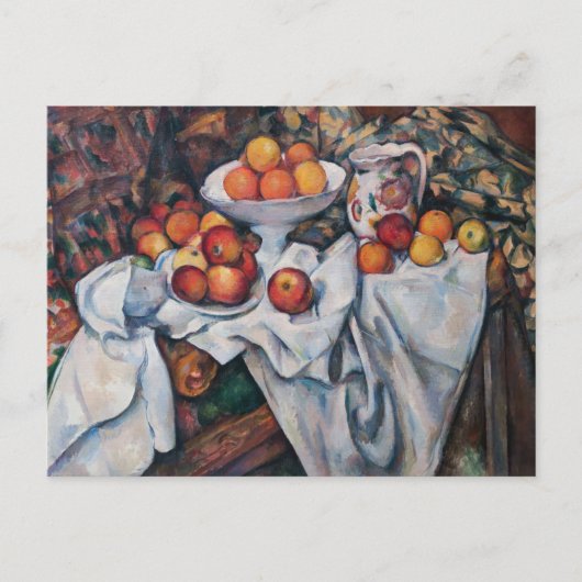 Paul Cezanne - Stilleven, appels en sinaasappels Briefkaart (Voorkant)
