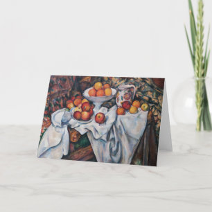 Paul Cezanne - Stilleven, Appels en Sinaasappels Kaart