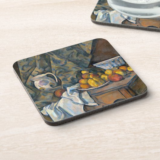Paul Cezanne | Stilleven met appelen en perziken, Drankjes Onderzetter (Linkerzijde)