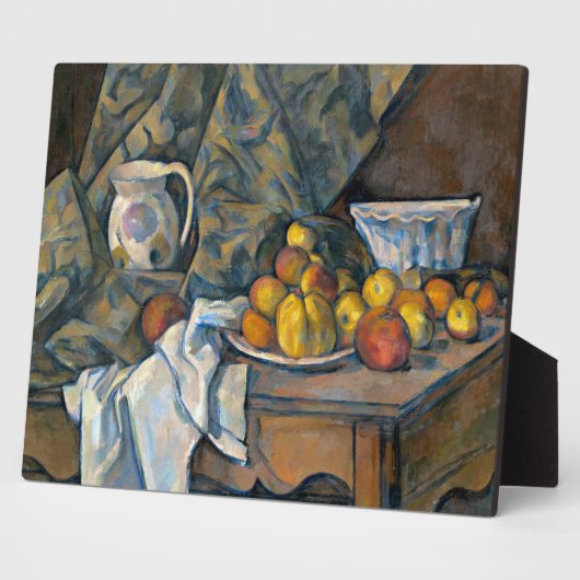 Paul Cezanne | Stilleven met appelen en perziken, Fotoplaat (Zijkant)