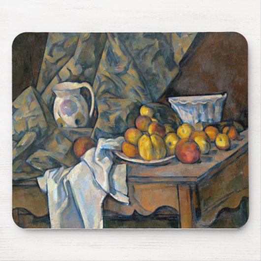 Paul Cezanne | Stilleven met appelen en perziken, Muismat (Voorkant)