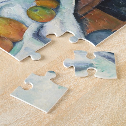 Paul Cézanne Stilleven met appels en primroses Legpuzzel (Zijkant)