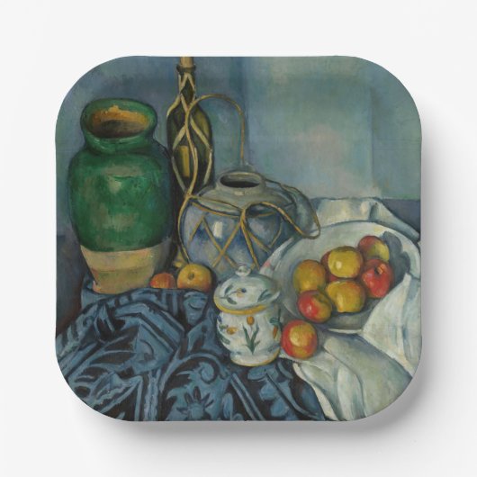 Paul Cezanne - Stilleven met appels Papieren Bordje (Voorkant)