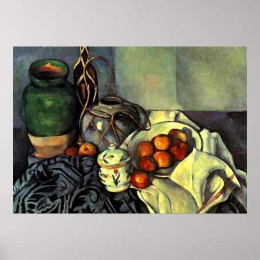 Paul Cezanne - Stilleven met appels Poster (Voorkant)