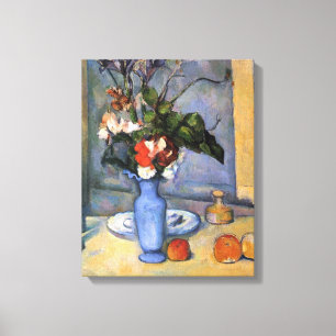 Paul Cezanne - Stilleven met blauwe vase Canvas Afdruk