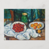 Paul Cezanne - Stilleven met Cherries en perachs Briefkaart (Voorkant)