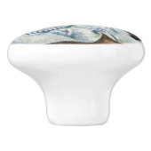 Paul Cezanne - Stilleven met Cherries en perachs Keramische Knop (Zijkant)