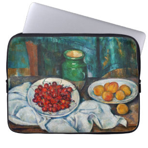 Paul Cezanne - Stilleven met Cherries en perachs Laptop Sleeve