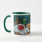 Paul Cezanne - Stilleven met Cherries en perachs Mok (Links)