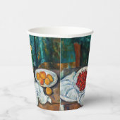 Paul Cezanne - Stilleven met Cherries en perachs Papieren Bekers (Rechts)