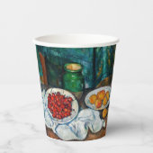 Paul Cezanne - Stilleven met Cherries en perachs Papieren Bekers (Voorkant)