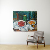 Paul Cezanne - Stilleven met Cherries en perachs Wandkleed (In Situ (horizontaal))