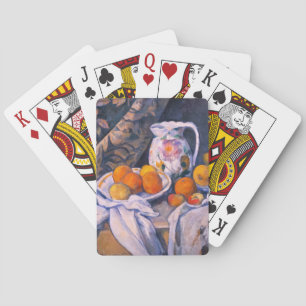 Paul Cezanne - Stilleven met een gordijn Pokerkaarten