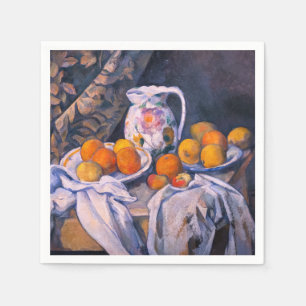 Paul Cezanne - Stilleven met een gordijn Servet